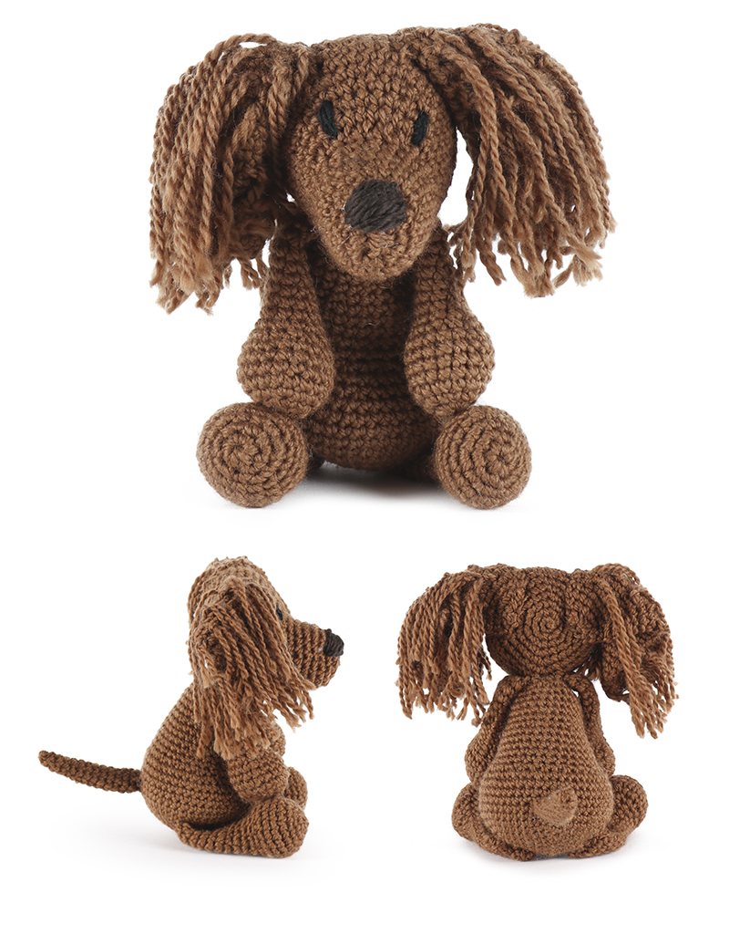 toft ed's animal Lily the Long-Haired Dachshund amigurumi crochet